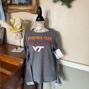Virginia Tech Heather Gray Logo Relaxed Soft Sweatshirt NWT 60.00